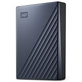 WD 2TB My Passport Ultra, Blue, Portable External Hard Drive, backup software with defense against ransomware, and password protection, USB-C and USB 3.1 - WDBC3C0020BBL-WESN