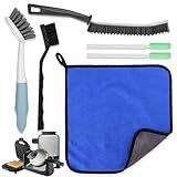 XANGNIER 6 Pcs Waffle Makers Clean Brush Kit for Belgian/Classic/Flip/Mini and All Iron Models - Non-Scratch Grid Brush emove Sticky Batter/Burnt Residue - Deep Clean Tool for Waffle Makers