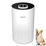 Air Purifiers for Home Bedroom, ADTARK Air Cleaner with H14 True HEPA 3-in-1 Filter, Sleep Mode & Aroma Function, 3 Light Modes, Room Air Purifier with 3 Timer for Office, Dorm, Hotel (White)
