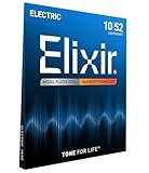Elixir Strings - Nickel Plated Steel Electric Guitar Strings with NANOWEB Coating - Elixir Electric Guitar Strings - Light/Heavy (.010-.052)