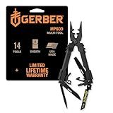 Gerber Gear Gear DET Multi-Plier 600 with Blasting Cap Crimper - MultiTool w/ Screwdriver, Needlenose Pliers, Can Opener, Wire Cutter, Replaceable Saw - Combat Engineer - Made in USA - Survival Tools