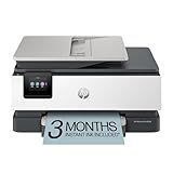 HP OfficeJet Pro 8125e Wireless All-in-One Color Inkjet Printer, Print, scan, Copy, ADF, Duplex Printing Best-for-Home Office, 3 Month Instant Ink Trial Included, AI-Enabled (405T6A)
