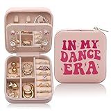 CEASQVAA Dancer Dance Gifts Jewelry Box, Era Gifts for Dancers Friends, Teammate Travel Jewelry Case