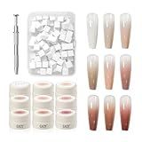 GAOY Ombre Gel Nail Polish Kit, 9 Colors UV LED Painting Gel with Sponges, Long-lasting Soak Off Pigmented Colors, Beginner Friendly Gradient & Aura Nail Art Set for Home & Salon Use, Petal Haze