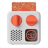 Yoto Mini (2024 Edition) + Make Your Own Card – Kids Screen-Free Bluetooth Audio Player, All-in-1 Travel Device Plays Stories Music Podcast Radio Ok-to-Wake Clock, Use as Speaker or with Headphones