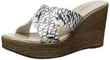 Athena Alexander Women's Rialto Wedge Sandal, Python Snake, 11 M US