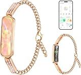 Smart Bracelet for Women, Valentine's Day Gifts, Health Activity Fitness Trackers, 24/7 Heart Rate, HRV, Blood Oxygen & Stress Monitor, 24H Sleep Tracker, Free APP for iOS & Android, Rose Gold