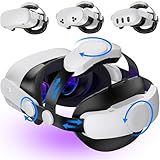 Kawaye for Meta Quest 3S/Quest 2/Quest 3 Head Strap, Double Knobs Adjustable Elite Strap Replacement,VR Headset Strap with Two Large Support Pad Enhanced Support, Reduce Pressure