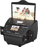 Digital Film & Photo Scanner – Converts 35mm/135 Slides, Negatives,NameCard & 3.5x5/4x6/5x7 Photos to 22MP JPEG – Slide & Negative Converter with 2.4" LCD & 4GB SD Card