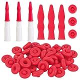 40PCS Caulk Tube Latex Sealing Caps, Caulking Gun Tip Caps - Universal Fit Caulk Tube Latex Sealing Caps for Sealing and Preserving Open Caulking Tube, Tight & Leak-proof Sealing
