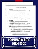 Promissory Note Form Book: 25 Ready-to-Use Templates for Personal and Business Loans | 8.5 x 11 inches.