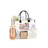 Sister Birthday Gifts, Christmas Birthday Gifts for Sister Sis, Mothers Day Ideas Present Basket Set of 6