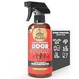 Uncle Todd’s Odor Stomp Sports Equipment Odor Eliminator Spray - Extra Strength Enzyme-Powered Deodorizer for Football, Hockey, Gym Bags, and Athletic Gear - Citrus Sport Scent - 16oz