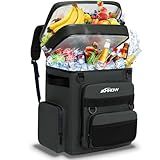 Backpack Cooler Insulated Leak Proof for Men Women 50 Cans Soft Cooler Backpack Insulated Waterproof Large Capacity Coolers Bag Portable for Lunch Camping Travel Picnic Hiking Grey