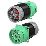 Zzxker 9 Pin J1939 Female to 6 Pin J1708 Male OBD2 Adapter Work for GPS Tracker & Fleet Management ELD Device & Diagrnosic Tool (9 Pin J1939 to 6 Pin J1708)