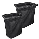 deawater 2PACK 964-04090A 964-05104 964-04096A Double Bagger Grass Bag Assembly for Troy-Bilt MTD Cub Cadet Craftsman Lawn Mower (Without Catcher Frame)