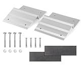 MaxxHaul 50946 Aluminum Ramp Top Kit - Designed for 2"x8" Boards for Car, Trucks, Trailer, Driveway, Shed, Lawn Mower