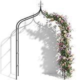 Thick Gothic Pointed Metal Garden Arch Rust-Proof for Climbing Vines Roses