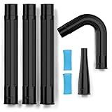 Sealegend Gutter Cleaning Tools for 2-1/2 in. Wet/Dry Vacuum Cleaner, Shop Vacuum Hose Attachments for Cleaning or Blowing Debris from Gutters, 2-1/2 in. Upgrade Lockout Design Shop Vac Accessories