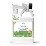Wondercide - Outdoor Pest Control Spray with Natural Essential Oils - Mosquito, Ant, Insect Repellent, Treatment, Killer - Safe Around Pets Kids 32 oz