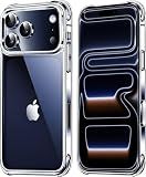 Mkeke for iPhone 17 Pro Max Case Clear, [Not Yellowing] [Military-Grade Drop Protection] Protective Clear for Apple 17 Pro Max Case with Shockproof Bumper 2025