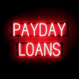 SpellBrite LED Neon PAYDAY LOANS Sign for Business - Red, 26" x 15"