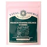 Vital Source Nutrition - Premium Feminine Balance Gummies - for Women’s Health & Wellness - Immune Support - Vegan, Gluten-Free - Hawaiian Pineapple - 60 Gummies - 30 Servings