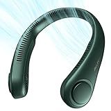 JISULIFE Portable Neck Fan, Hands Free Bladeless Fan, 5 Speeds, 4000 mAh