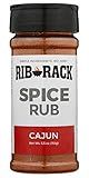 Rib Rack Dry Spice Rub - Cajun, 5.5 oz. - Meat Seasoning for BBQ, Grill, Smoker - All Natural Ingredients (Packaging May Vary)