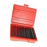 WFLNHB Parallel Blocks 20 Pairs 1/32 Inch Steel Parallel Block Set 0.0001 Inch Hardened Accuracy Machinist Tools in Case