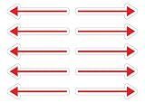 Magnetic Directional Arrows by DCM Solutions (Red, 2")