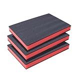Tool Box Organizer Cuttable Polyurethane Craft Foam Pads 16x12x1.5 Inch Shadow Foam Insert, Drawer Thick Tool Liner Kit (2 Pack)