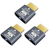 Woieyeks 3 Pack HDMI Dummy Plug 4K@60Hz HDR,Virtual Monitor EDID Emulator