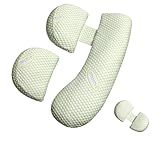 Oternal Pregnancy Pillow for Pregnant Women, Soft Pregnancy Body Pillow, Support for Back, Belly, Hips, Legs, Maternity Pillow with Detachable and Adjustable Pillow Cover
