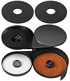 Monkkino Margarita Salt Rimmer Set, 3-Tier Bar Glass Rimmer with 2 Sponges, Bartender Tool Rimmer Dish with Separate Tier for Lime Juice, Salt and Sugar, Bar Accessories for Cocktails and Bloody Mary