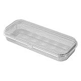 HOZETOKE Dishwasher Basket, 18/8 Food-Grade Stainless Steel Dishwasher Basket for Small Item, Bottle Accessories, Scoops, Forks, Chopsticks Cleaning, Middle