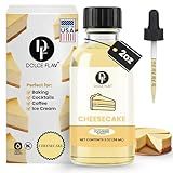 Dolce Flav Cheesecake Extract – 2 Ounce Water-Soluble Kosher, Sugar-Free, Concentrated Creamy Flavor for Desserts, Frostings & Pastries, Includes Measured Dropper