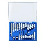 HDLNKAK Dial Indicator Extension Set - Metric Dial Indicators Tips 22 Pieces, for Precision Measurement -Dial Gauge Indicator with Extension, Tips, and Tools, Essential Tools for Dial Indicators