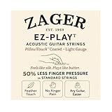 Zager Easy Play Acoustic Guitar Strings – Fits Martin, Taylor, Yamaha, Fender & Gibson Guitars – Easy on Fingers, Anti-Rust, Warm Rich Tone