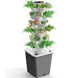 Hydroponics Growing System Kit,30-Plants Indoor Outdoor Vertical Garden System with Hydroponic Tower,Gardening Gift