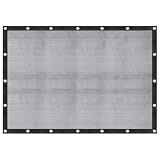 WindscreenSupplyCo 8 X 10 FT 60-70% Heavy Duty Mesh Tarp Shade Cloth