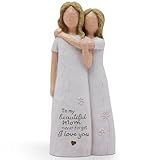 AcowSpt Mom Birthday Gifts from Daughter, Birthday Gift for Mom from Daughter, Valentines Day Gifts for Moms, Sculpted Hand-Painted Figurine