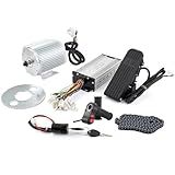36V Electric Brushless DC Motor Kits 1000W BLDC Mid Motor 3100RPM 27.7A with 30A Speed Controller Handlebar Twist Grip Throttle Go Kart Motor Kit