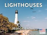 Lighthouse Calendar 2026 Monthly Wall Calender 12 Month | American Made In The USA