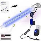 BioShieldUV® 18W HVAC UV Light Air Purifier Light Bulb - No Drill Magnetic HVAC Air Treatment System Powered by 120V Wall Outlet, Air Filter Lamp for Air Conditioner, UVC for AC