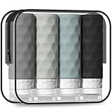 Silevoler Travel Bottles for Toiletries, 4pcs Tsa Approved 3oz Travel Size Containers, BPA Free Leak Proof Premium Silicone Bottles, Refillable Liquid Squeezable Accessories W/Toiletry Bag