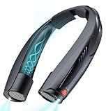 Funaudio Portable Neck Fan, 6000mAh Rechargeable Personal Fan with 6 Speeds, Up to 20 Hours Runtime, 360° Cooling Wearable Fan with LED Light, Hands-Free Fan for Travel Camping Outdoor