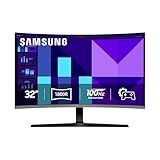 Samsung 32-inch S3 (S39GD) FHD 100Hz Curved Monitor, Game Mode, Eye Saver Mode, Multiple Connectivity with HDMI Port, Built-In Speakers, LS32D396GANXZA, 2025