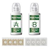 ALIINKD Hydroponics Nutrients (1000ml in Total), A&B Plant Food for Hydroponics Growing System and Potted Houseplants, Plant Fertilizer Supplies