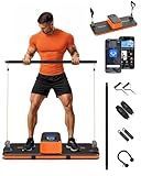 Smart Portable Home Gym Strength Training Workout Cable Machine, All in one Gym,Functional Full Body Fitness Equipment, 220LBS Resistance,Compact for Travel,Small Space & Home Exercise